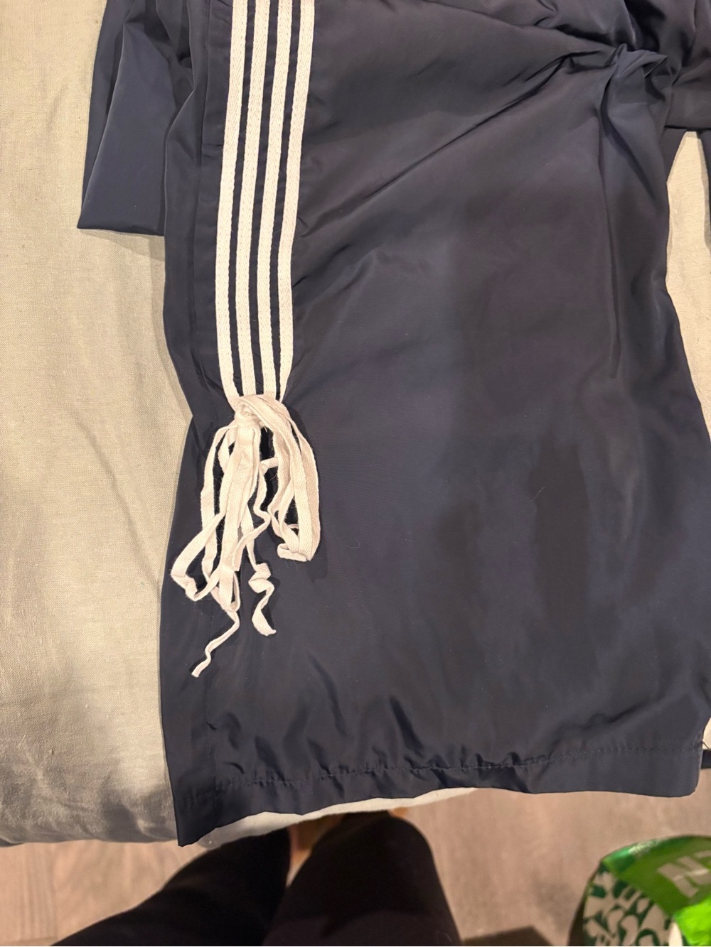 Edikted Remy Ribbon Track Pants in Navy - Picture 5 of 8